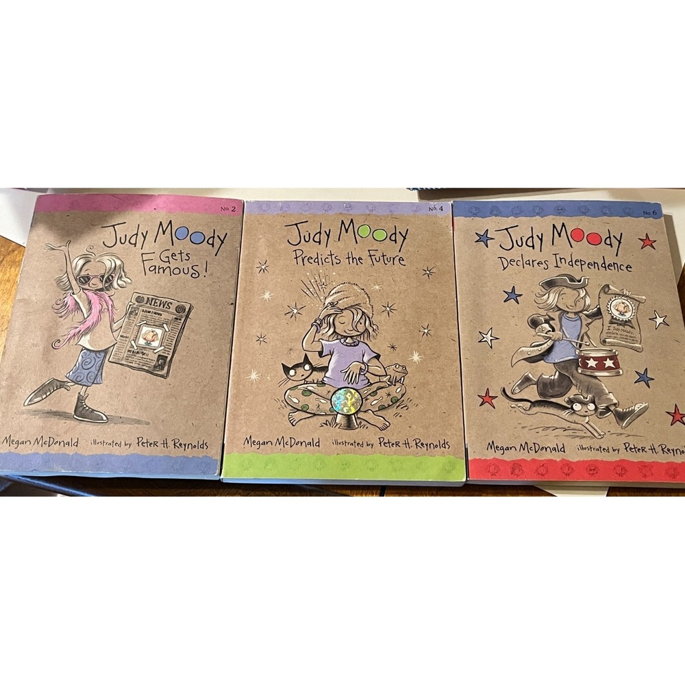 MEGAN MCDONALD Judy Moody Kids Chapter Book Lot 3 Titles Paperback Set